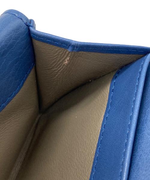 HIROFU（ヒロフ）HIROFU (ヒロフ) 2つ折りレザー財布 ブルーの古着・服飾アイテム