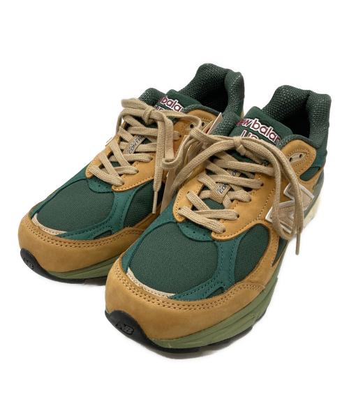 NEW BALANCE（ニューバランス）NEW BALANCE (ニューバランス) New Balance M990WG3 WHITE ブラウン×グリーン サイズ:26.5cm 未使用品の古着・服飾アイテム