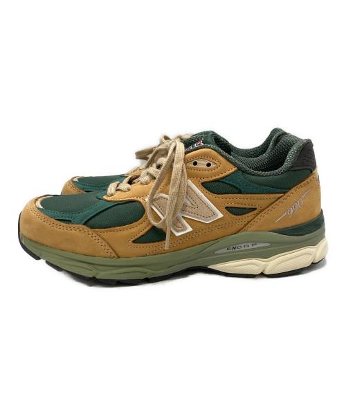 NEW BALANCE（ニューバランス）NEW BALANCE (ニューバランス) New Balance M990WG3 WHITE ブラウン×グリーン サイズ:26.5cm 未使用品の古着・服飾アイテム