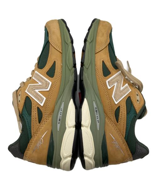 NEW BALANCE（ニューバランス）NEW BALANCE (ニューバランス) New Balance M990WG3 WHITE ブラウン×グリーン サイズ:26.5cm 未使用品の古着・服飾アイテム