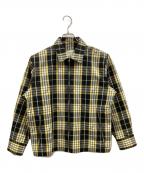 beautiful peopleビューティフルピープル）の古着「チェック柄ジャケット」｜イエロー