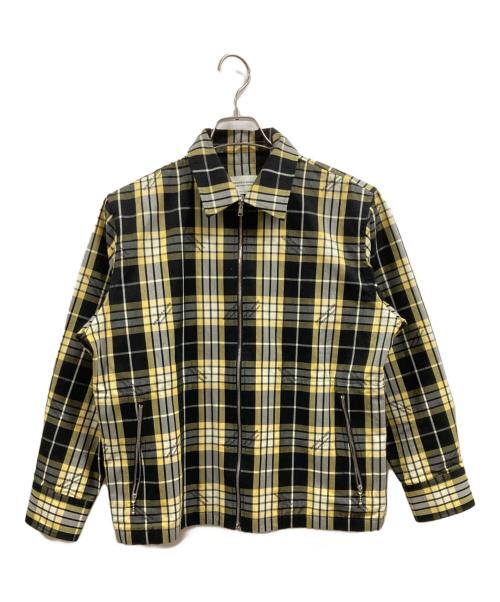 beautiful people（ビューティフルピープル）beautiful people (ビューティフルピープル) チェック柄ジャケット イエロー サイズ:Sの古着・服飾アイテム