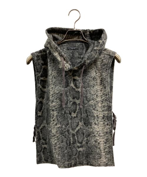 Engineered Garments（エンジニアドガーメンツ）Engineered Garments (エンジニアドガーメンツ) Snake Print Knit グレー サイズ:Freeの古着・服飾アイテム