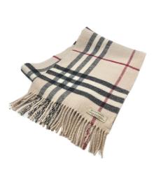 BURBERRY LONDON（バーバリーロンドン）の古着「ノヴァチェックカシミヤ混ストール」｜ベージュ