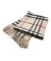 BURBERRY LONDON (バーバリーロンドン) ノヴァチェックカシミヤ混ストール ベージュ：10000円