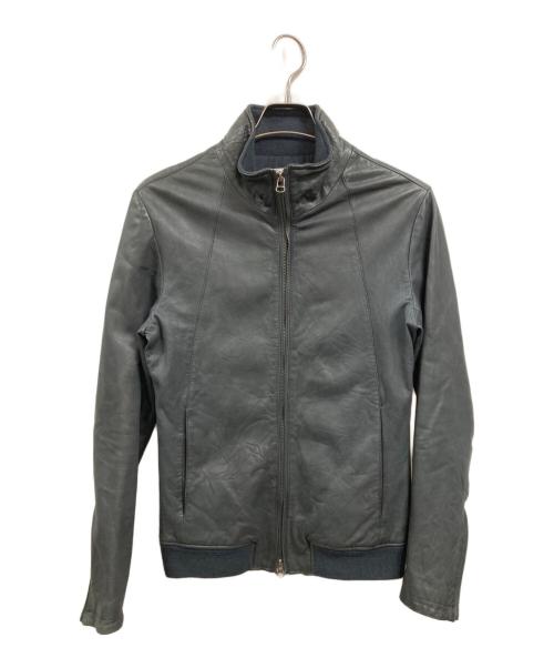 STUDIOUS（ステュディオス）STUDIOUS (ステュディオス) レザージャケット ネイビー サイズ:Lの古着・服飾アイテム