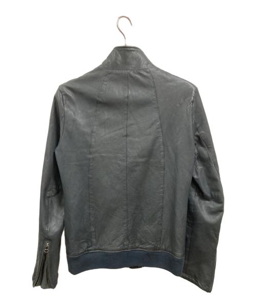 STUDIOUS（ステュディオス）STUDIOUS (ステュディオス) レザージャケット ネイビー サイズ:Lの古着・服飾アイテム