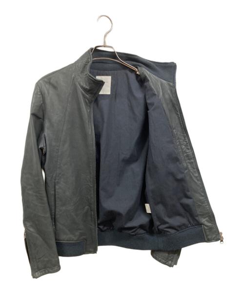 STUDIOUS（ステュディオス）STUDIOUS (ステュディオス) レザージャケット ネイビー サイズ:Lの古着・服飾アイテム