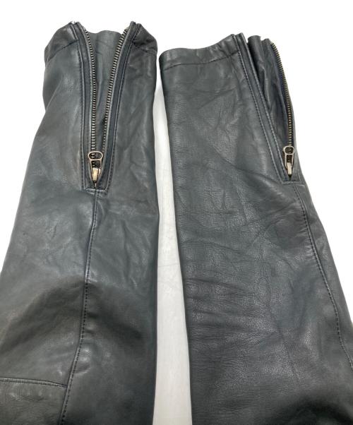 STUDIOUS（ステュディオス）STUDIOUS (ステュディオス) レザージャケット ネイビー サイズ:Lの古着・服飾アイテム