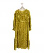 Lily Brownリリーブラウン）の古着「フローレットオパールワンピース」｜イエロー