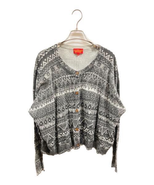 Vivienne Westwood RED LABEL（ヴィヴィアンウエストウッドレッドレーベル）Vivienne Westwood RED LABEL (ヴィヴィアンウエストウッドレッドレーベル) ニットカーディガン ブラック サイズ:2の古着・服飾アイテム