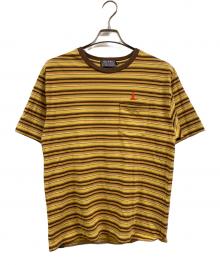 Hysteric Glamour（ヒステリックグラマー）の古着「ポケットカットソー」｜イエロー×ブラウン