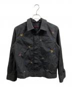 CABANキャバン）の古着「コットン エンブロイダリーブルゾン」｜ブラック