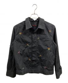 CABAN（キャバン）の古着「コットン エンブロイダリーブルゾン」｜ブラック