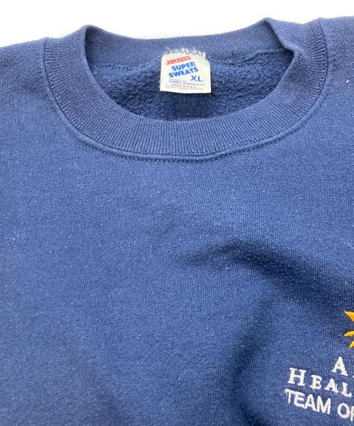 JERZEES（ジャージーズ）JERZEES (ジャージーズ) 刺繍ロゴスウェット ネイビー サイズ:XLの古着・服飾アイテム