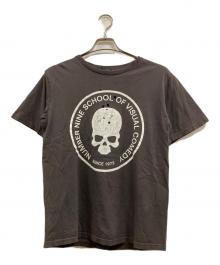 NUMBER (N)INE（ナンバーナイン）の古着「穴あきスカルプリントTシャツ」｜ブラック
