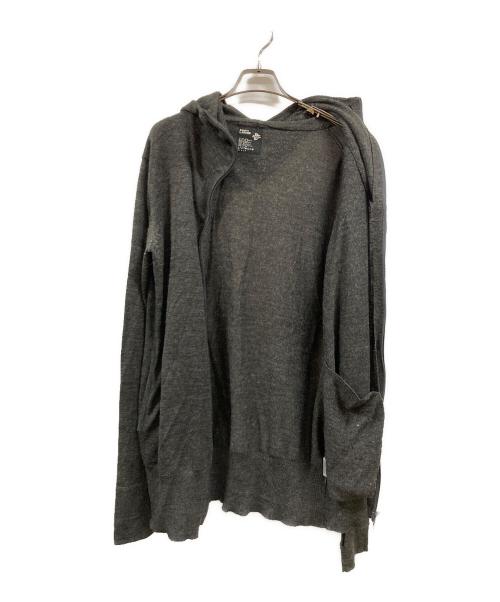 PPFM（ピーピーエフエム）PPFM　 (ピーピーエフエム) ギミックニットパーカー グレー サイズ:3の古着・服飾アイテム