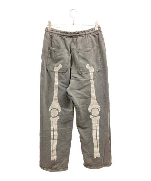 VANSON（バンソン）VANSON (バンソン) ボーンプリントスウェットパンツ グレー サイズ:Ｍの古着・服飾アイテム