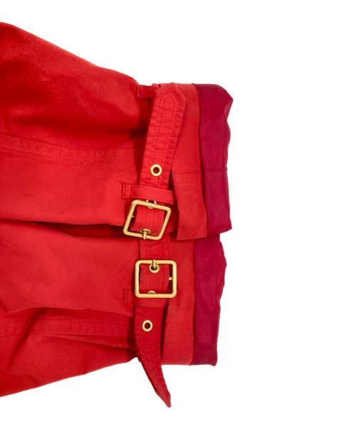 BURBERRY BLUE LABEL（バーバリー ブルー レーベル）BURBERRY BLUE LABEL (バーバリー ブルー レーベル) 金釦トレンチコート レッド サイズ:38の古着・服飾アイテム