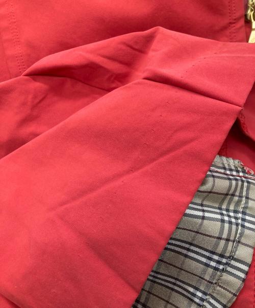 BURBERRY BLUE LABEL（バーバリー ブルー レーベル）BURBERRY BLUE LABEL (バーバリー ブルー レーベル) 金釦トレンチコート レッド サイズ:38の古着・服飾アイテム