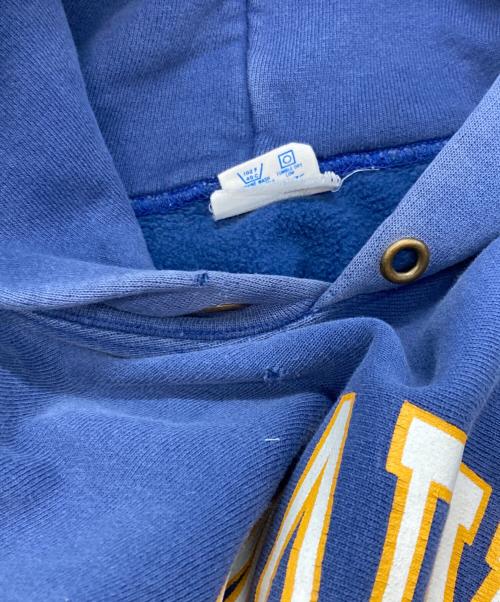 Champion REVERSE WEAVE（チャンピオン リバース ウィーブ）Champion REVERSE WEAVE (チャンピオン リバース ウィーブ) リバースウィーブプリントパーカー ネイビー サイズ:L (実寸：身幅59CM、着丈65CM）の古着・服飾アイテム