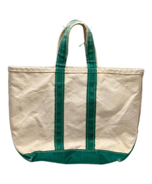 L.L.Bean（エルエルビーン）L.L.Bean (エルエルビーン) キャンバストートバッグ ベージュ×グリーンの古着・服飾アイテム