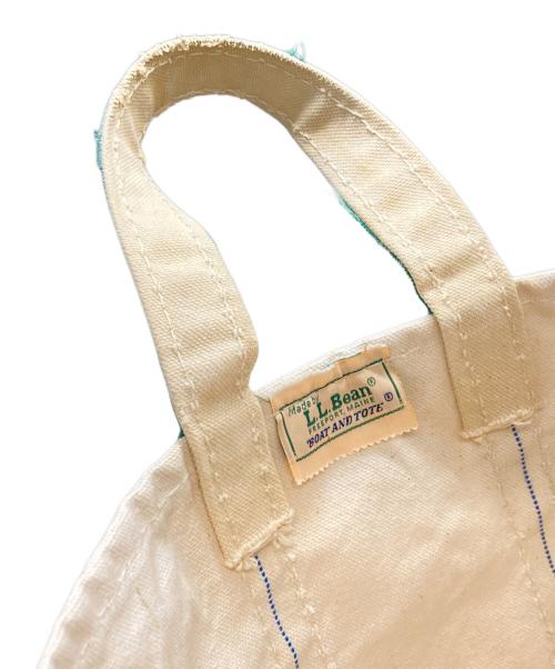 L.L.Bean（エルエルビーン）L.L.Bean (エルエルビーン) キャンバストートバッグ ベージュ×グリーンの古着・服飾アイテム