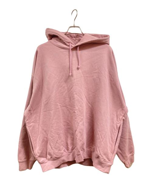 Y-3（ワイスリー）Y-3 (ワイスリー) Brushed Terry Hoodie ピンク サイズ:XLの古着・服飾アイテム