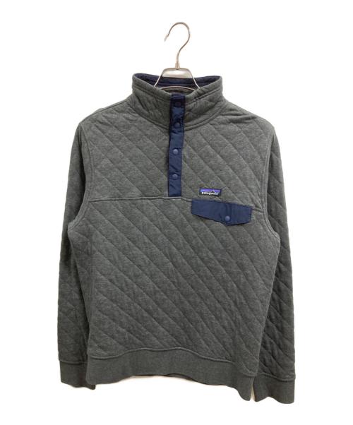 Patagonia（パタゴニア）Patagonia (パタゴニア) オーガニックコットン キルトスナップT グレー サイズ:Sの古着・服飾アイテム
