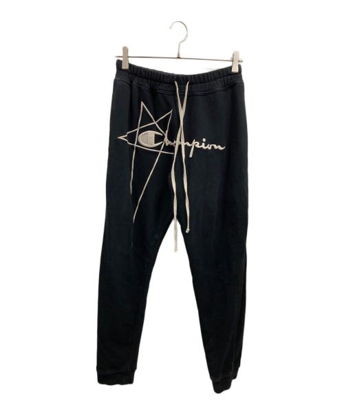 RICK OWENS（リックオウエンス）RICK OWENS (リックオウエンス) Champion (チャンピオン) JOGGERS ブラック サイズ:Sの古着・服飾アイテム