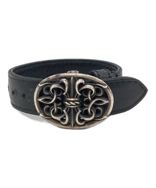 DEAL DESIGN（ディールデザイン）DEAL DESIGN (ディールデザイン) レザーブレスレット ブラックの古着・服飾アイテム