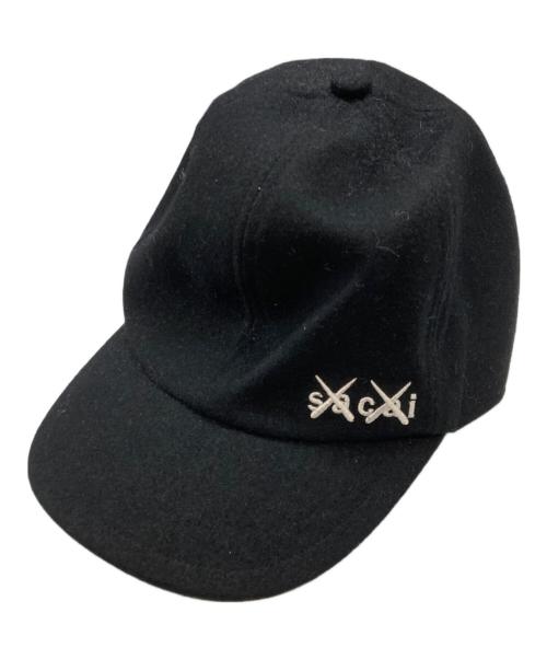 sacai（サカイ）sacai (サカイ) Melton Cap ブラック サイズ:3の古着・服飾アイテム