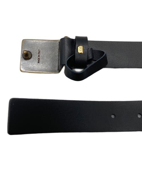 INSCRIRE（アンスクリア）INSCRIRE (アンスクリア) レザーベルト ブラック サイズ:80の古着・服飾アイテム