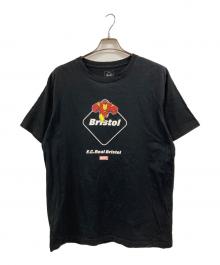 F.C.R.B.×MARVEL（エフシーレアルブリストル×マーベル）の古着「プリントTシャツ」｜ブラック