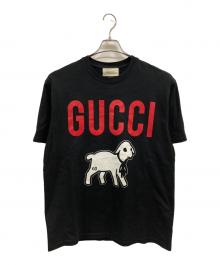 GUCCI（グッチ）の古着「19AW Oversize Tee with Gucci Lamb」｜ブラック
