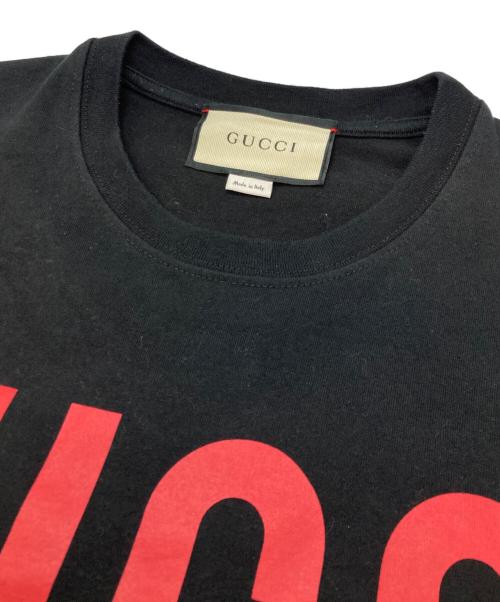 GUCCI（グッチ）GUCCI (グッチ) 19AW Oversize Tee with Gucci Lamb ブラック サイズ:XLの古着・服飾アイテム