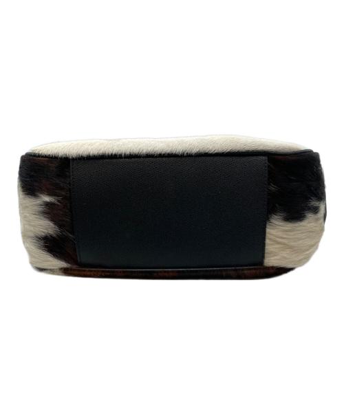 TREASURE TOPKAPI（トレジャートプカピ）TREASURE TOPKAPI (トレジャートプカピ) ハラコハンドバッグ ブラウン×ホワイトの古着・服飾アイテム