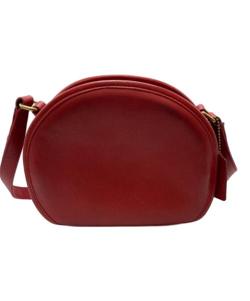 COACH（コーチ）COACH (コーチ) レザーショルダーバッグ レッドの古着・服飾アイテム