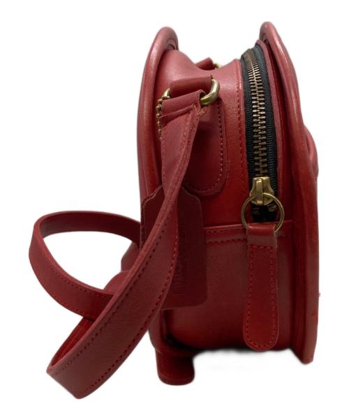 COACH（コーチ）COACH (コーチ) レザーショルダーバッグ レッドの古着・服飾アイテム