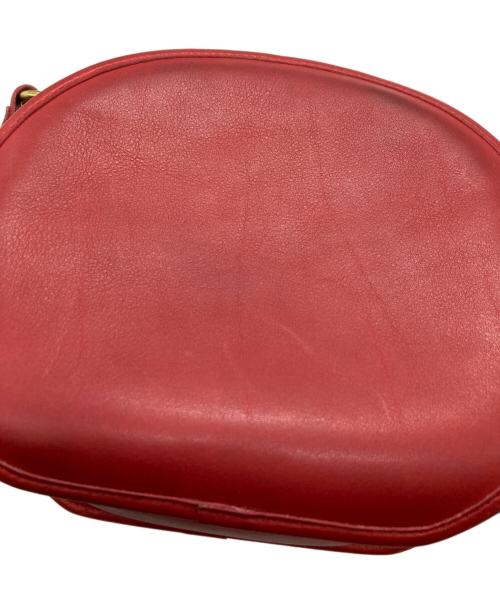 COACH（コーチ）COACH (コーチ) レザーショルダーバッグ レッドの古着・服飾アイテム