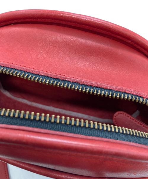 COACH（コーチ）COACH (コーチ) レザーショルダーバッグ レッドの古着・服飾アイテム