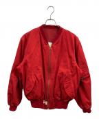 PINK HOUSEピンクハウス）の古着「リバーシMA-1ブルゾン」｜レッド