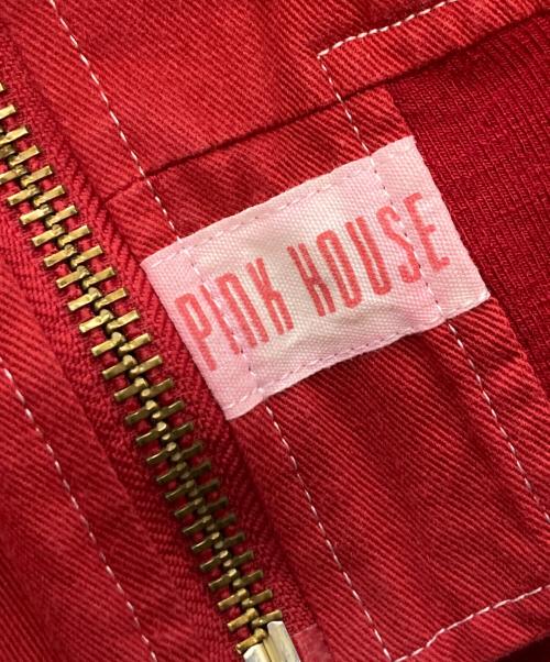 PINK HOUSE（ピンクハウス）PINK HOUSE (ピンクハウス) MA-1ジャケット レッド サイズ:Freeの古着・服飾アイテム
