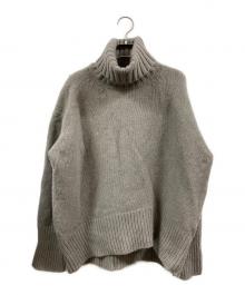 GALERIE VIE（ギャルリーヴィー）の古着「ファインウール ハイネックプルオーバー」｜ベージュ