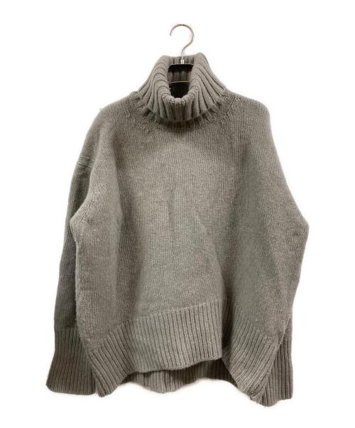GALERIE VIE（ギャルリーヴィー）GALERIE VIE (ギャルリーヴィー) ファインウール ハイネックプルオーバー ベージュ サイズ:Ｍの古着・服飾アイテム