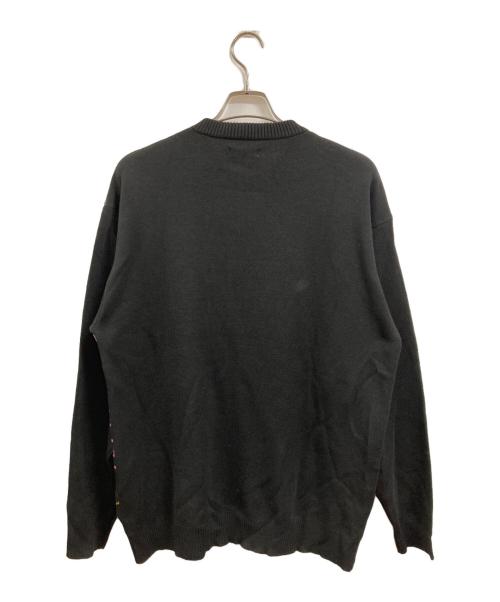 graniph（グラニフ）graniph (グラニフ) 「ビッギー」ウォッシャブルジャカードニット ブラック サイズ:Lの古着・服飾アイテム