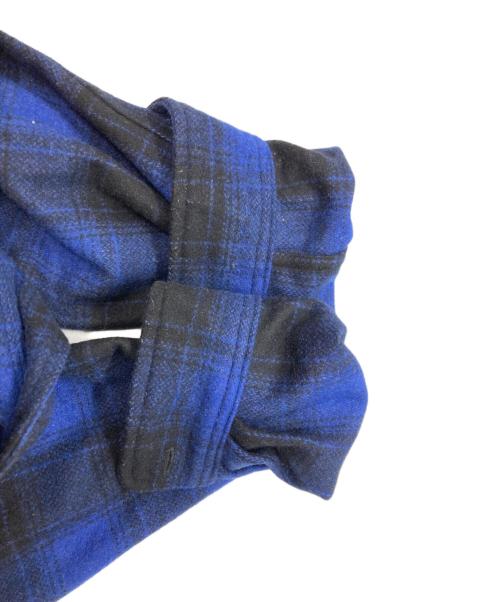 WACKO MARIA（ワコマリア）WACKO MARIA (ワコマリア) チェックフランネルシャツ ブルー×ブラック サイズ:Ｍの古着・服飾アイテム