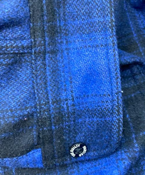 WACKO MARIA（ワコマリア）WACKO MARIA (ワコマリア) チェックフランネルシャツ ブルー×ブラック サイズ:Ｍの古着・服飾アイテム