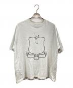 NUMBER (N)INEナンバーナイン）の古着「EMBLEM CLASH PIGMENT BIO TEE」｜ホワイト