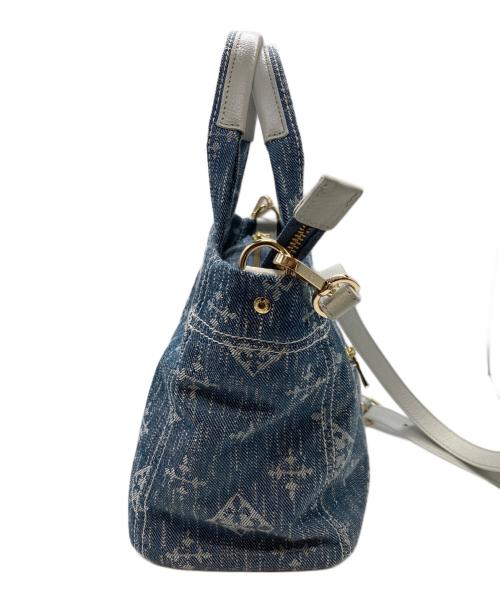 russet（ラシット）russet (ラシット) DENIM JACQUARD 2WAY バッグ インディゴの古着・服飾アイテム